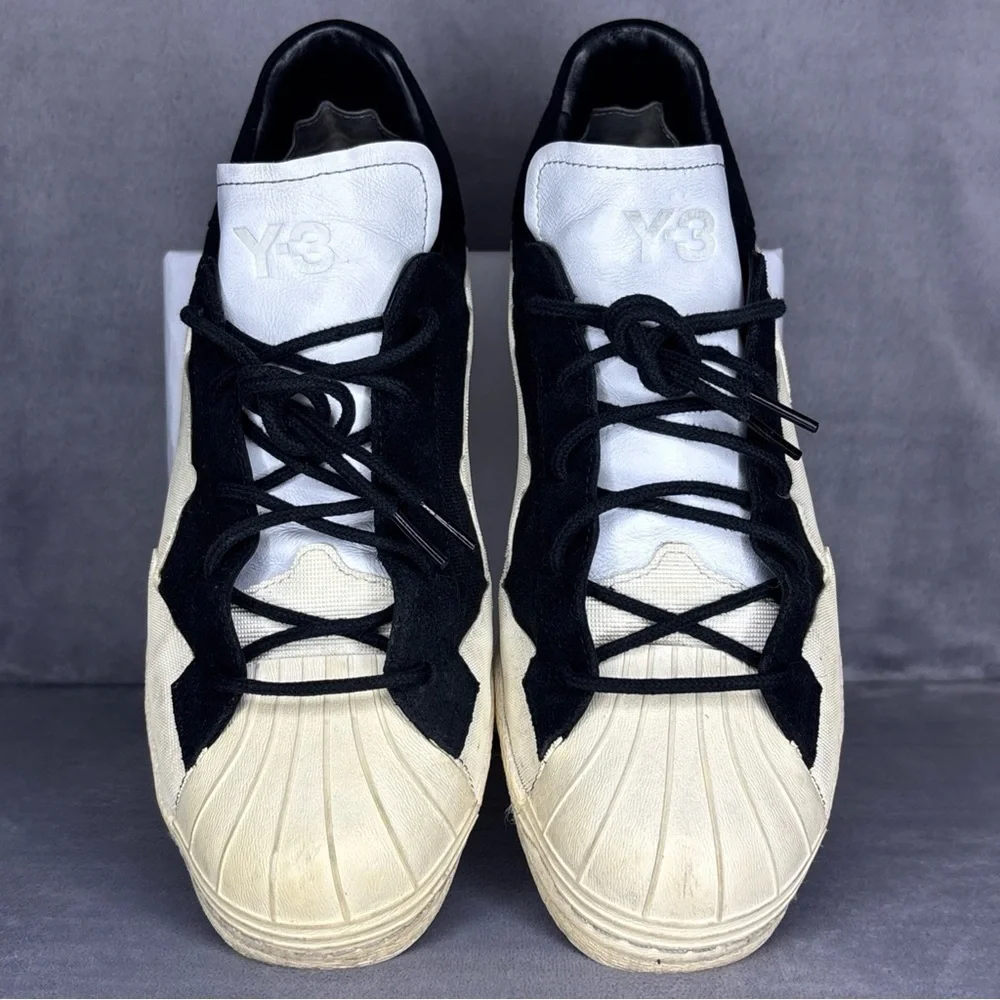 Adidas Y-3 Super Takusan Black White Designer Sneakers Mens Size 11.5